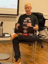 CUNY SPS Professor Dr. Bishop speaks during roundtable discussion during her book tour