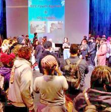 CUNY SPS Youth Studies students at Winter Wonderland data sharing event