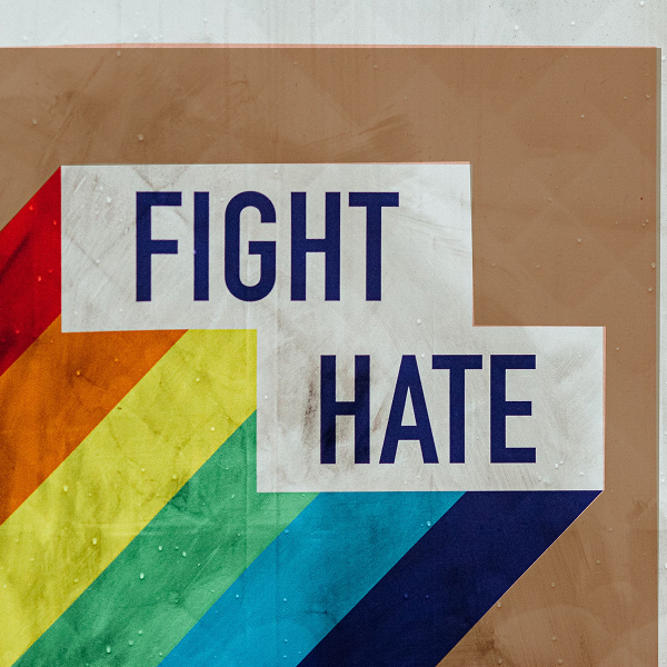 Fight Hate sign