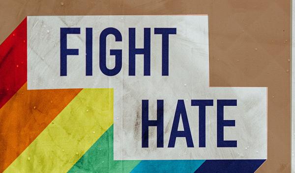Fight Hate sign