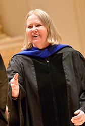 Dr. Mariette Bates at the CUNY SPS commencement