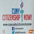 CUNY CitizenshipNow logo and social media icons