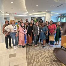 Photo of CUNY SPS psychology faculty and students attending APS Conferenece.