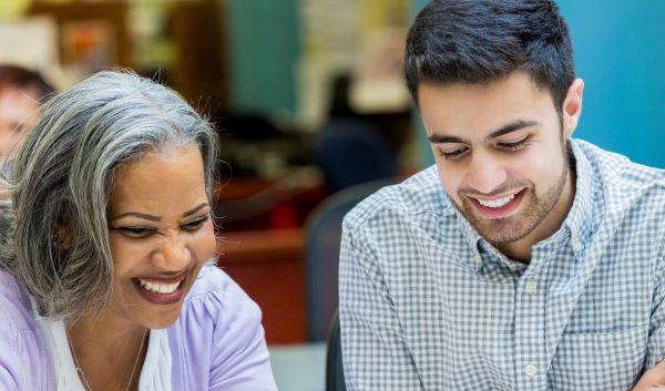 Students collaborating